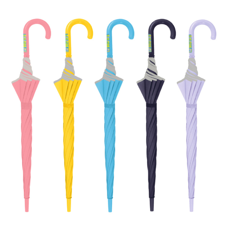 子供日傘 無地 UV 晴雨兼用 ジャンプ傘 50cm 55cm キッズ 反射テープ 遮光 100％ UVカット 軽量 遮熱効果 安全 耐風 かさ |  | 20