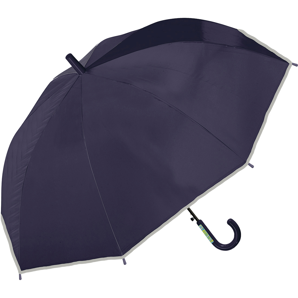 子供日傘 無地 UV 晴雨兼用 ジャンプ傘 50cm 55cm キッズ 反射テープ 遮光 100％ UVカット 軽量 遮熱効果 安全 耐風 かさ |  | 04
