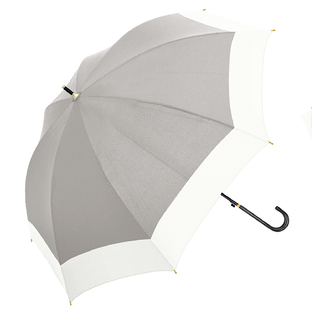UV バイカラー 婦人 晴雨兼用 日傘 傘 完全遮光 100％ UVカット ジャンプ式 軽量 遮熱 長傘 レディース 耐風 母の日 プレゼント ギフト 送料無料 メール便不可｜devilbambina｜05