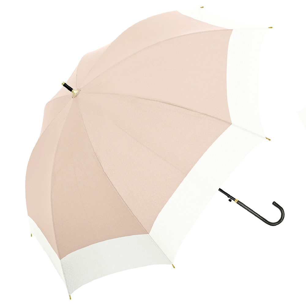 UV バイカラー 婦人 晴雨兼用 日傘 傘 完全遮光 100％ UVカット ジャンプ式 軽量 遮熱 長傘 レディース 耐風 母の日 プレゼント ギフト 送料無料 メール便不可｜devilbambina｜03