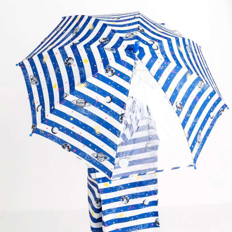 男の子 傘 50cm 55cm 手開き 子供 キッズ かさ 長傘 雨傘 人気 柄 透明窓 軽量 安全 入学 小学校 通学 恐竜 ボーダー 宇宙 |  | 17