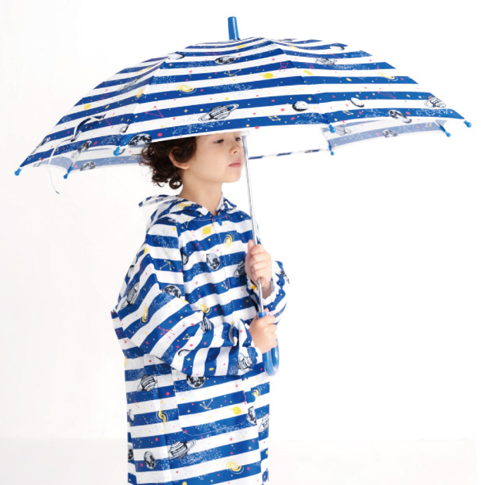 男の子 傘 50cm 55cm 手開き 子供 キッズ かさ 長傘 雨傘 人気 柄 透明窓 軽量 安全 入学 小学校 通学 恐竜 ボーダー 宇宙 |  | 06