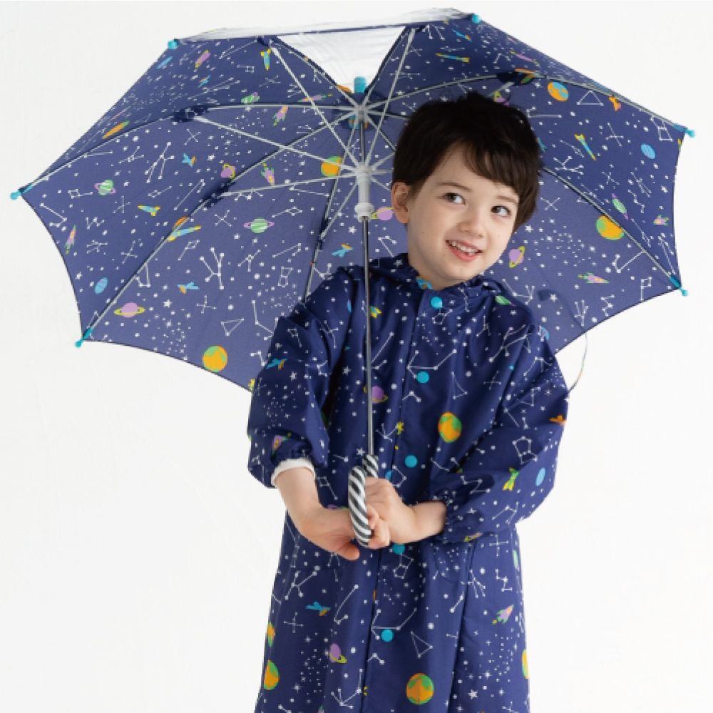男の子 傘 50cm 55cm 手開き 子供 キッズ かさ 長傘 雨傘 人気 柄 透明窓 軽量 安全 入学 小学校 通学 恐竜 ボーダー 宇宙 |  | 05