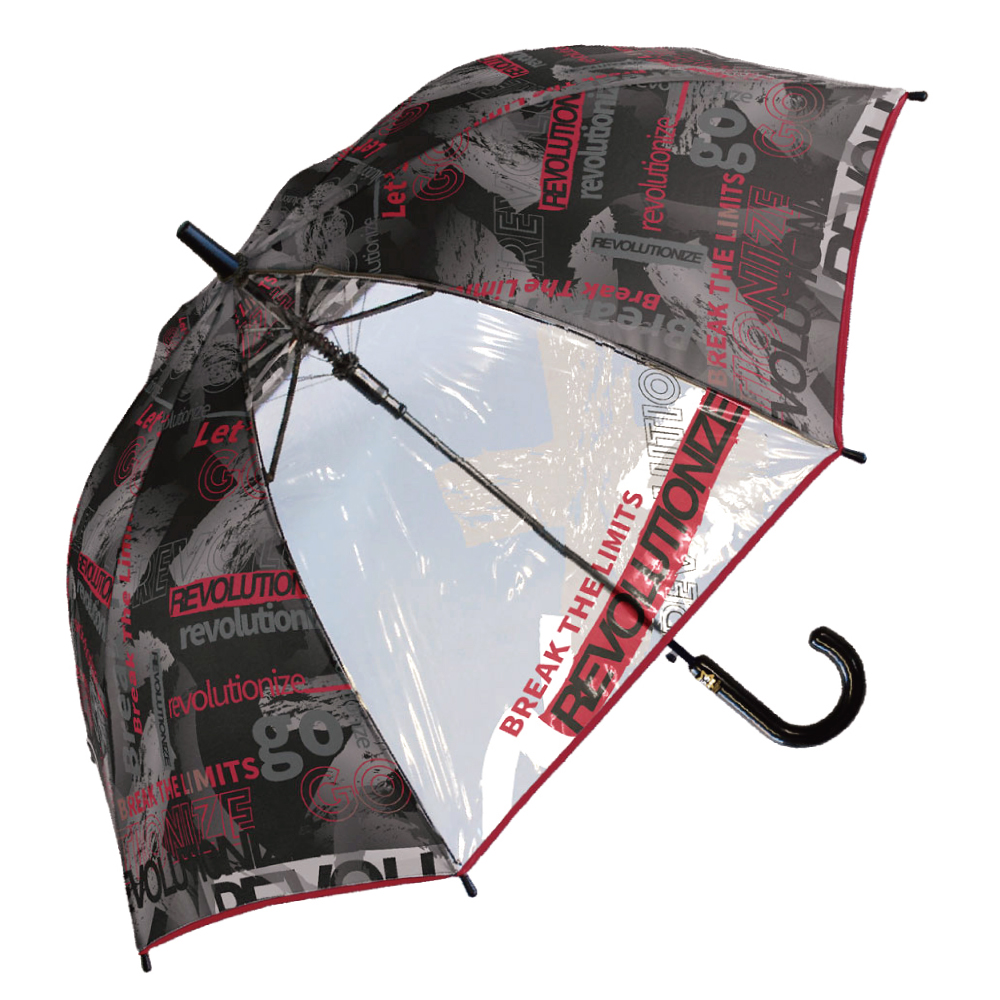 男の子 傘 子供 55cm 雨傘 長傘 キッズ かさ かっこいい 人気  柄 ビニール窓 透明窓 軽量 耐風 グラスファイバー |  | 17