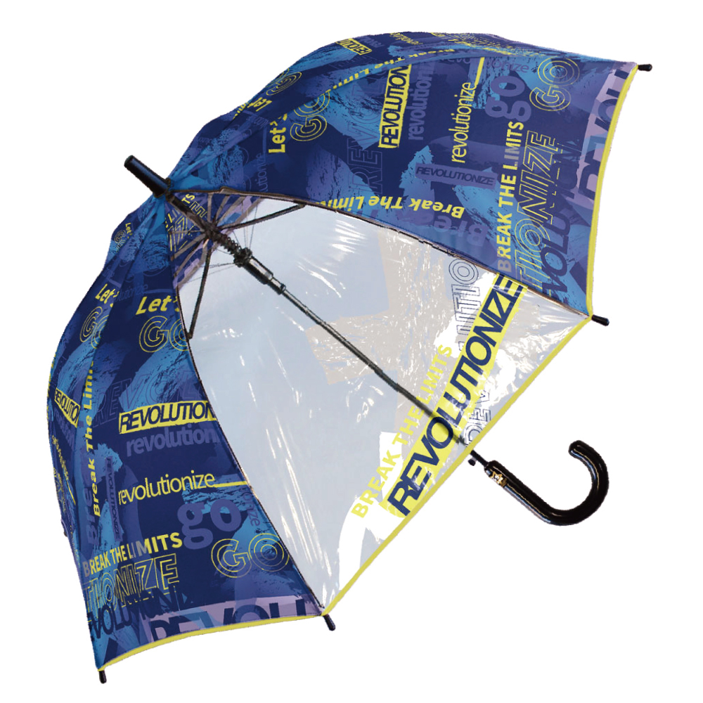 男の子 傘 子供 55cm 雨傘 長傘 キッズ かさ かっこいい 人気  柄 ビニール窓 透明窓 軽量 耐風 グラスファイバー |  | 16