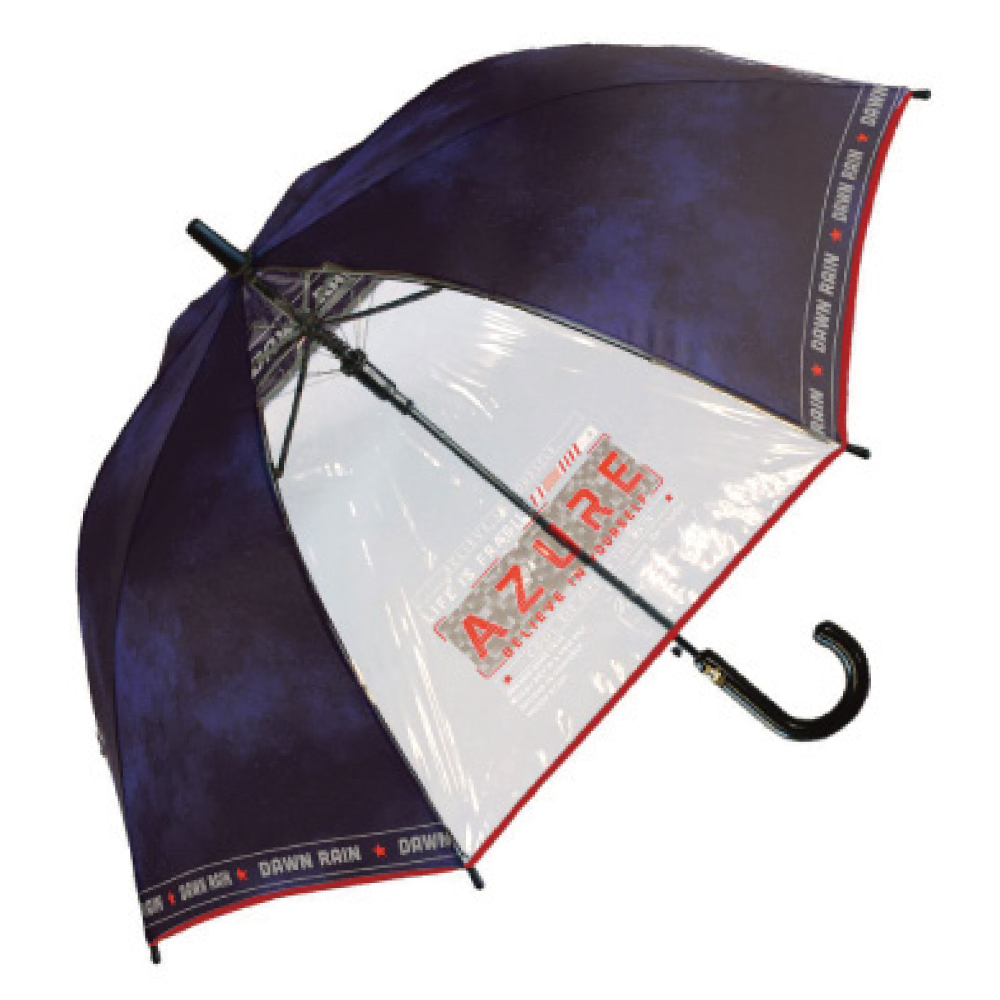 男の子 傘 子供 55cm 雨傘 長傘 キッズ かさ かっこいい 人気  柄 ビニール窓 透明窓 軽量 耐風 グラスファイバー |  | 11