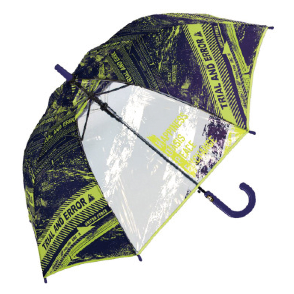 男の子 傘 子供 55cm 雨傘 長傘 キッズ かさ かっこいい 人気  柄 ビニール窓 透明窓 軽量 耐風 グラスファイバー |  | 04