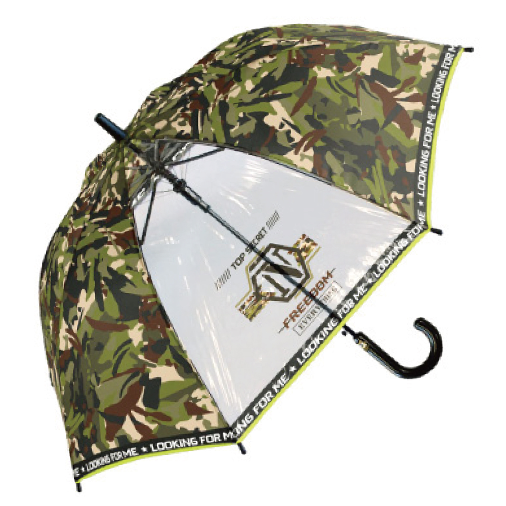 男の子 傘 子供 55cm 雨傘 長傘 キッズ かさ かっこいい 人気  柄 ビニール窓 透明窓 軽量 耐風 グラスファイバー |  | 01