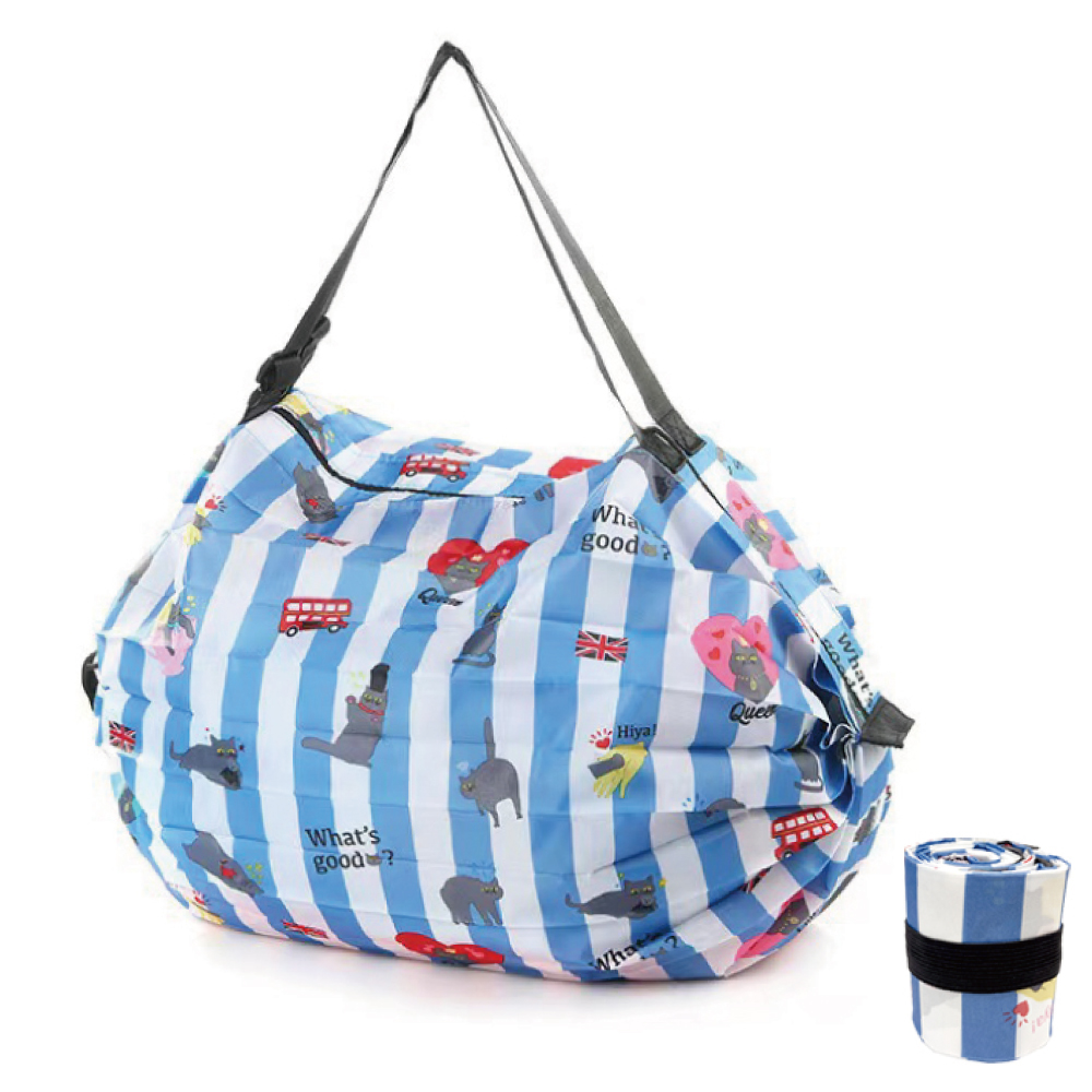 エコバッグ 折りたたみ 簡単 大容量 おしゃれ コンパクト 軽量 マチ広 ファスナー付き 簡単収納 ドラム型 人気 おしゃれ |  | 04