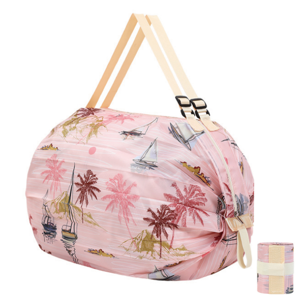 エコバッグ 折りたたみ 簡単 大容量 おしゃれ コンパクト 軽量 マチ広 ファスナー付き 簡単収納 ドラム型 人気 おしゃれ |  | 06