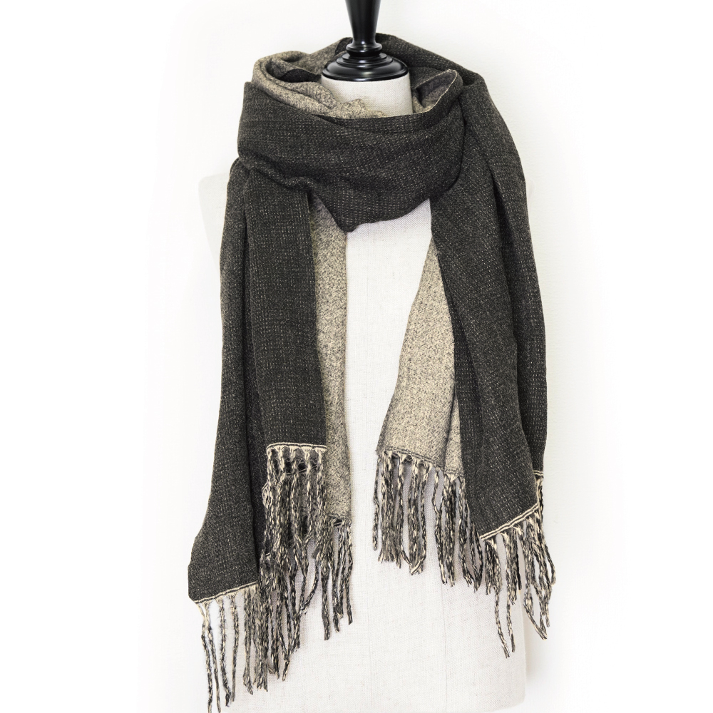 ストール 大判 バイカラー 無地 マフラー 厚手 レディース フリンジ カシミヤタッチ ウールタッチ ギフト クリスマス |  | 06