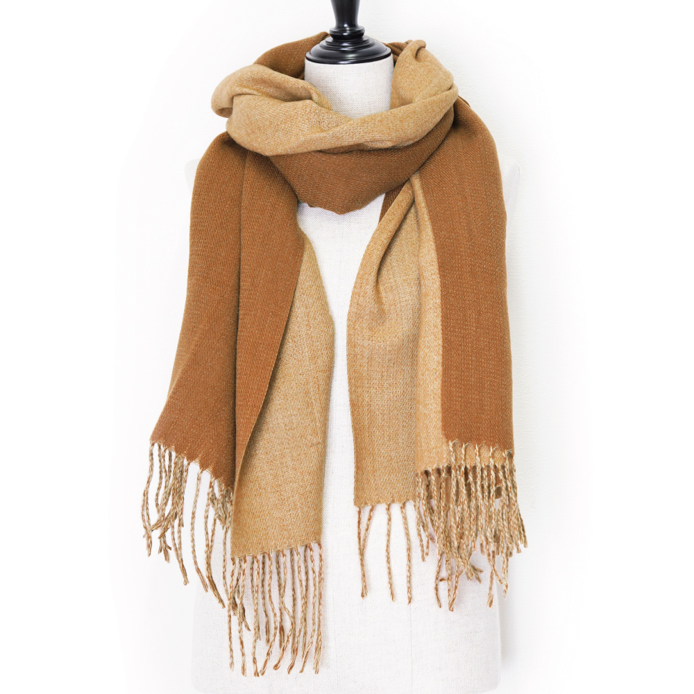 ストール 大判 バイカラー 無地 マフラー 厚手 レディース フリンジ カシミヤタッチ ウールタッチ ギフト クリスマス |  | 03