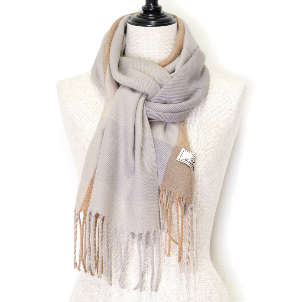 マフラー チェック レディース 柄 人気 プレゼント カシミヤタッチ ウールタッチ 厚手 柄 ふわふわ ギフト クリスマス |  | 03