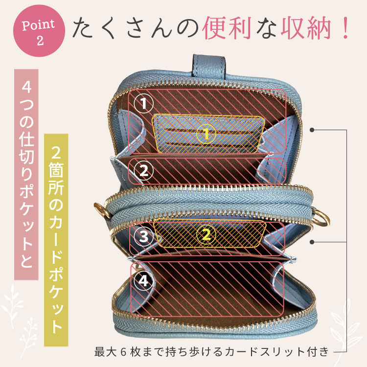 スマホポーチ スマホショルダー ショルダーバッグ ストラップ スマホストラップ チロリアン柄 人気 かわいい おしゃれ |  | 02