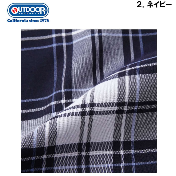大きいサイズ キングサイズ ビッグサイズ メンズ OUTDOOR PRODUCTS チェック半袖シャツ（メーカー取寄）アウトドア プロダクツ 3L 4L 5L 6L 7L 8L | OUTDOOR PRODUCTS | 16