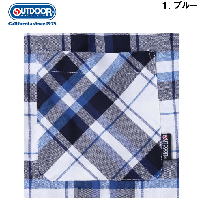 大きいサイズ キングサイズ ビッグサイズ メンズ OUTDOOR PRODUCTS チェック半袖シャツ（メーカー取寄）アウトドア プロダクツ 3L 4L 5L 6L 7L 8L | OUTDOOR PRODUCTS | 08
