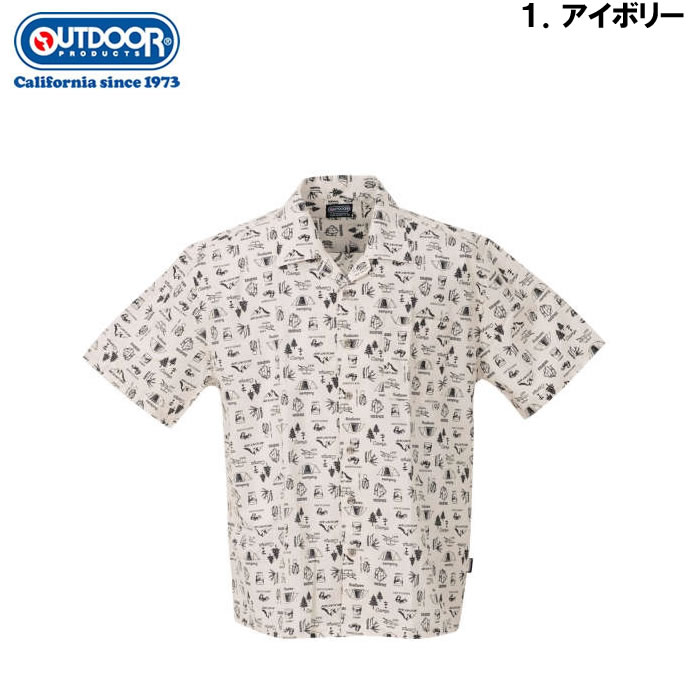 大きいサイズ メンズ OUTDOOR PRODUCTS ブロードプリント半袖オープンカラーシャツ（メーカー取寄）アウトドア プロダクツ 3L 4L 5L 6L 7L 8L | OUTDOOR PRODUCTS | 06