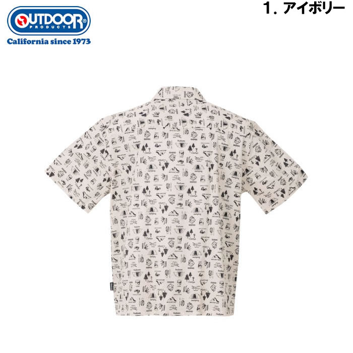 大きいサイズ メンズ OUTDOOR PRODUCTS ブロードプリント半袖オープンカラーシャツ（メーカー取寄）アウトドア プロダクツ 3L 4L 5L 6L 7L 8L | OUTDOOR PRODUCTS | 07
