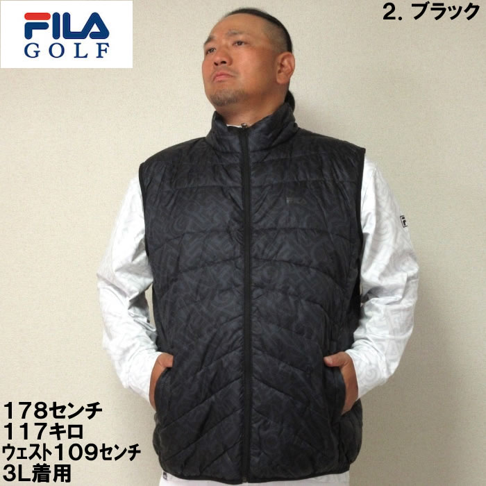 大きいサイズ キングサイズ ビッグサイズ メンズ FILA GOLF 