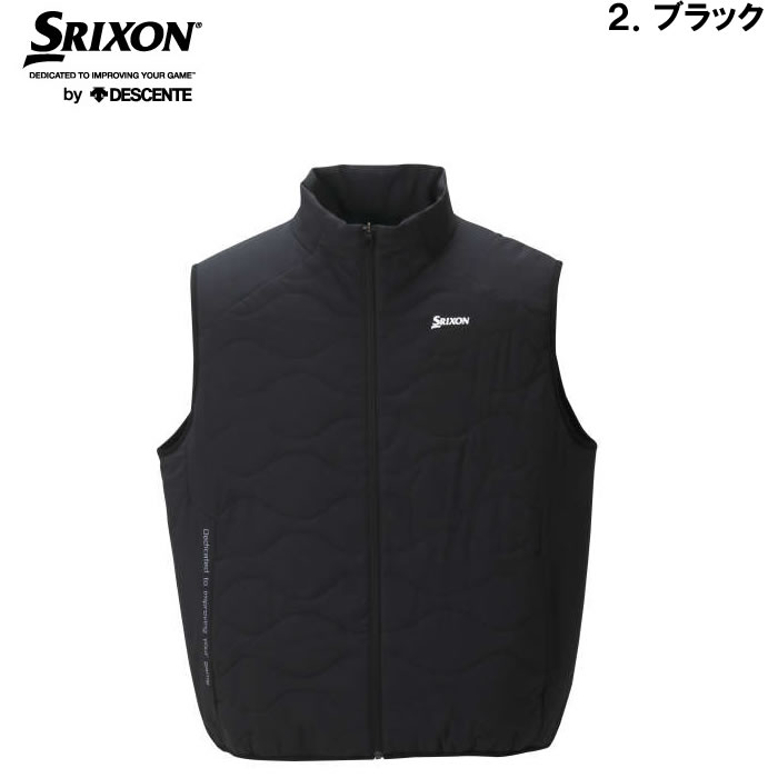 大きいサイズ キングサイズ ビッグサイズ メンズ ゴルフ SRIXON ヒートナビアウターベスト（メーカー取寄）スリクソン 3L 4L 5L 6L | SRIXON | 14