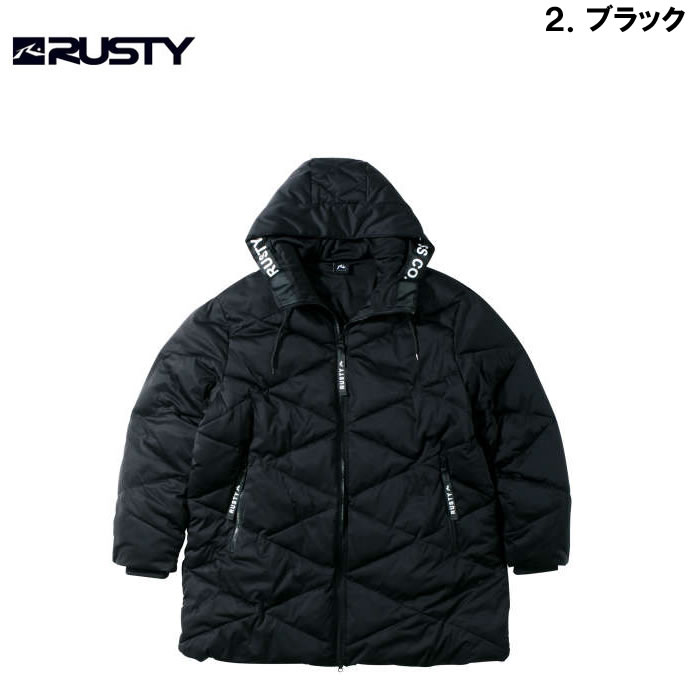 大きいサイズ キングサイズ ビッグサイズ メンズ RUSTY 中綿ロングジャケット（メーカー取寄）ラスティ 3L 4L 5L 6L 8L | RUSTY | 12