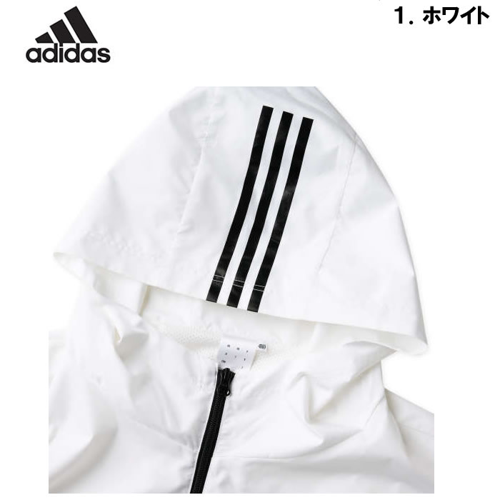 大きいサイズ メンズ adidas ウーブン フード ジャケット（メーカー取寄）アディダス 2L 3L 4L 5L 6L 7L パーカー キングサイズ  ビッグサイズ