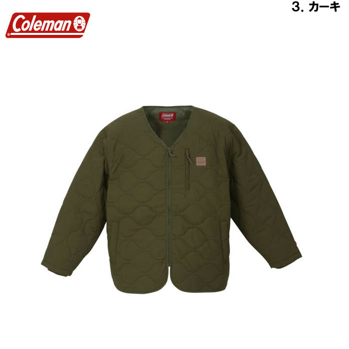 大きいサイズ キングサイズ ビッグサイズ メンズ Coleman フルダルナイロンリップキルトジャケット（メーカー取寄）コールマン 3L 4L 5L 6L 8L | Coleman | 16