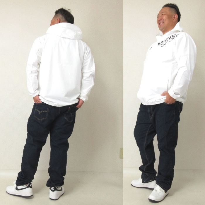 大きいサイズ メンズ MOVESPORT AIRY TRANSFER TOUGHフルジップフーディー（メーカー取寄）ムーブスポーツ デサント 3L 4L 5L 6L キングサイズ ビッグサイズ | DESCENTE | 12