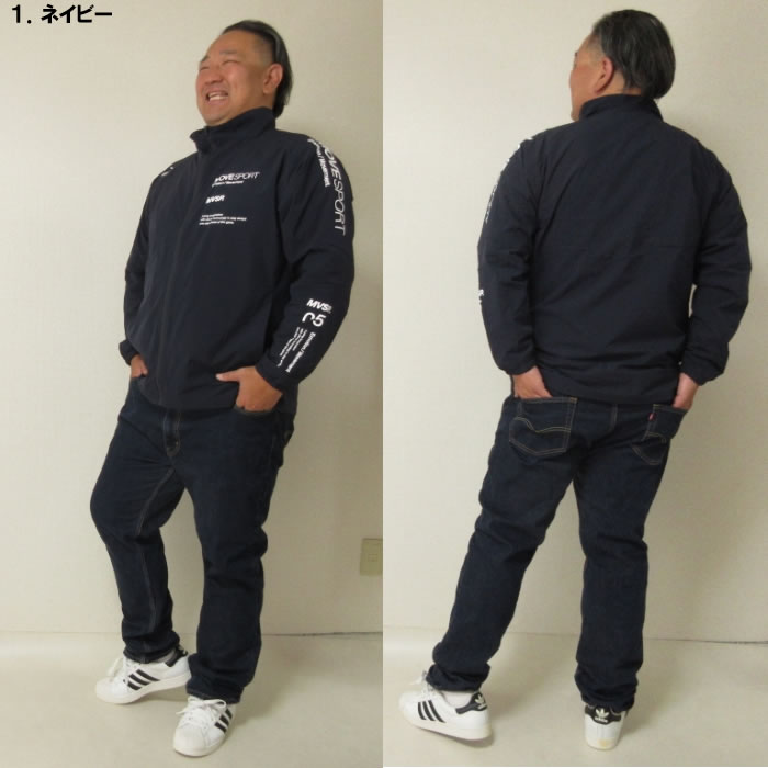 大きいサイズ メンズ MOVESPORT HEATNAVI ブラッシュド スタンドジャケット（メーカー取寄）撥水 保温 発熱 ストレッチ ムーブスポーツ デサント 3L 4L 5L 6L | MOVESPORT | 12