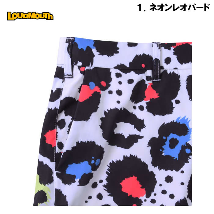 大きいサイズ キングサイズ ビッグサイズ メンズ LOUDMOUTH ストレッチツイル柄ハーフパンツ（メーカー取寄）ラウドマウス 100 130まで対応｜deviloose｜11