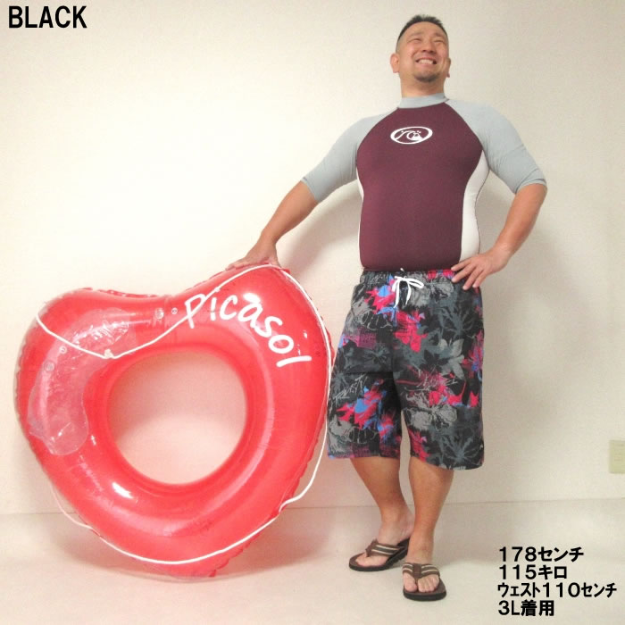 大きいサイズ メンズ RUSTY-4WAY ストレッチ サーフパンツ 水着（メーカー取寄）花柄デザイン　デビルーズ ラスティ 3L 4L 5L 6L 8L | RUSTY | 16