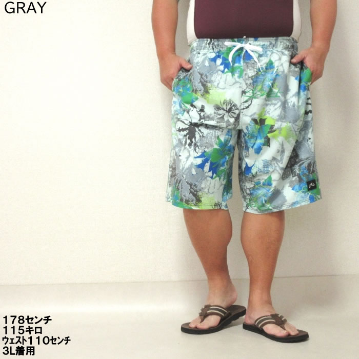 大きいサイズ メンズ RUSTY-4WAY ストレッチ サーフパンツ 水着（メーカー取寄）花柄デザイン　デビルーズ ラスティ 3L 4L 5L 6L 8L | RUSTY | 17