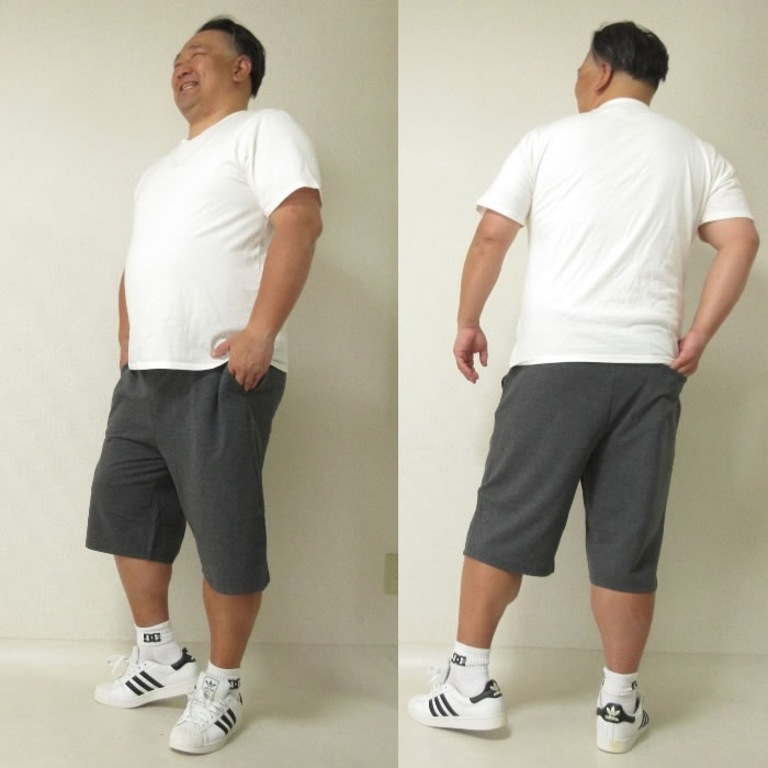 大きいサイズ メンズ Mc.S.P ポリ コットン 裏毛 ハーフパンツ（メーカー取寄）3L 4L 5L 6L 7L 8L キングサイズ ビッグサイズ |  | 12
