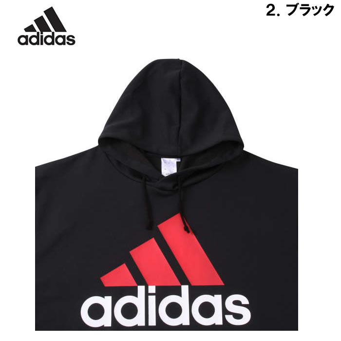 大きいサイズ メンズ adidas スウェット プル パーカー（メーカー取寄）アディダス 2L 3L 4L 5L 6L 7L スエット ルームウェア キングサイズ ビッグサイズ | adidas | 16