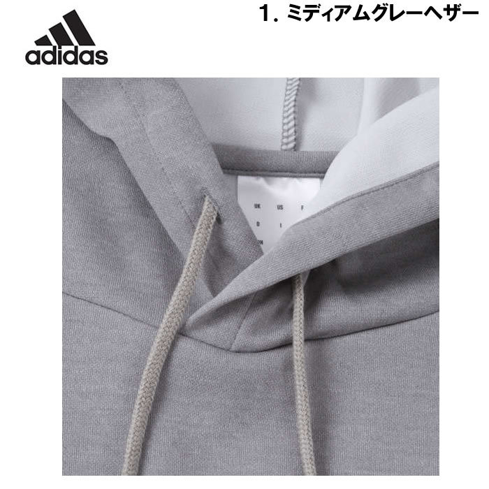 大きいサイズ メンズ adidas スウェット プル パーカー（メーカー取寄）アディダス 2L 3L 4L 5L 6L 7L スエット ルームウェア キングサイズ ビッグサイズ | adidas | 08