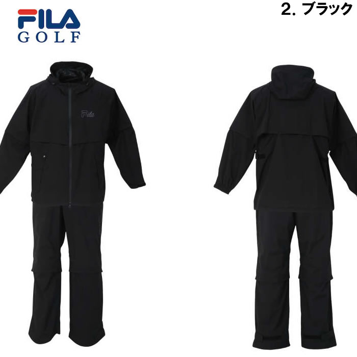 大きいサイズ キングサイズ ビッグサイズ メンズ FILA GOLF レインウェアセット（メーカー取寄）フィラゴルフ　3L 4L 5L 6L | FILA GOLF | 15