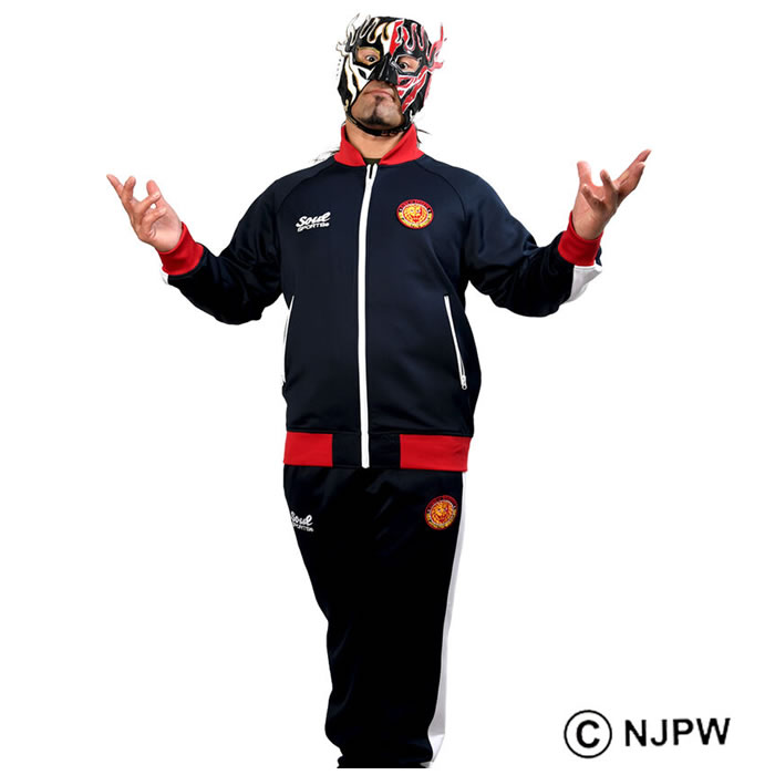 大きいサイズ メンズ SOUL SPORTS×新日本プロレス 本隊 長袖 上下ジャージセット（メーカー取寄）3L 4L 5L 6L ストレッチ 上下 |  | 17