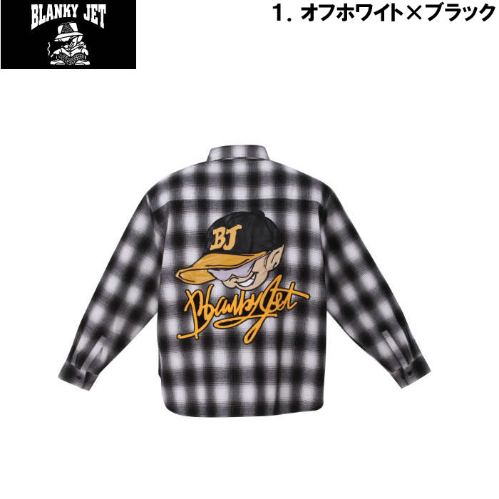 大きいサイズ キングサイズ ビッグサイズ メンズ Blanky Jet オンブレチェック長袖シャツ（メーカー取寄）ブランキージェット 3L 4L 5L 6L |  | 06