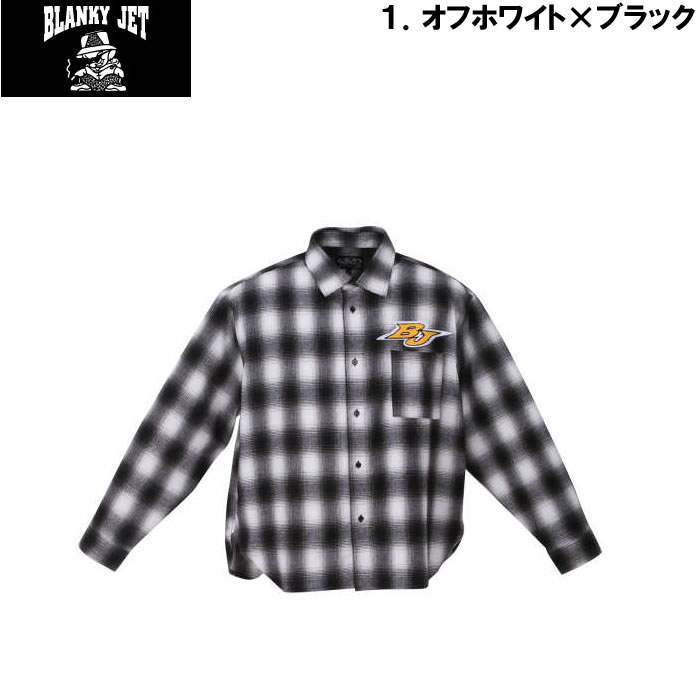 大きいサイズ キングサイズ ビッグサイズ メンズ Blanky Jet オンブレチェック長袖シャツ（メーカー取寄）ブランキージェット 3L 4L 5L 6L |  | 07