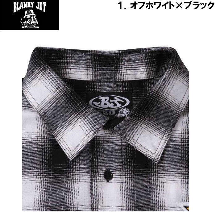 大きいサイズ キングサイズ ビッグサイズ メンズ Blanky Jet オンブレチェック長袖シャツ（メーカー取寄）ブランキージェット 3L 4L 5L 6L |  | 09