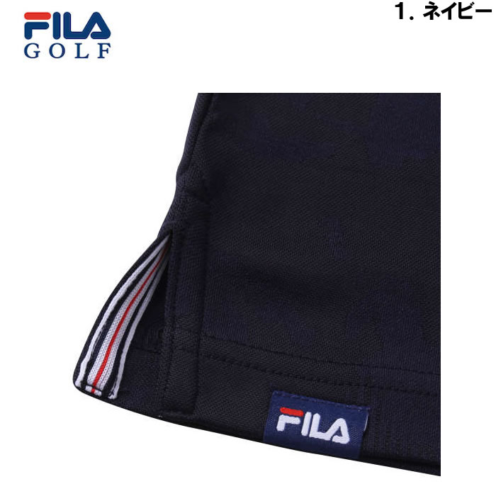 大きいサイズ キングサイズ ビッグサイズ メンズ FILA GOLF ジャガードハーフジップ半袖シャツ（メーカー取寄）フィラゴルフ 3L 4L 5L 6L | FILA GOLF | 10