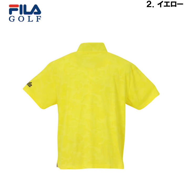 大きいサイズ キングサイズ ビッグサイズ メンズ FILA GOLF ジャガードハーフジップ半袖シャツ（メーカー取寄）フィラゴルフ 3L 4L 5L 6L | FILA GOLF | 15