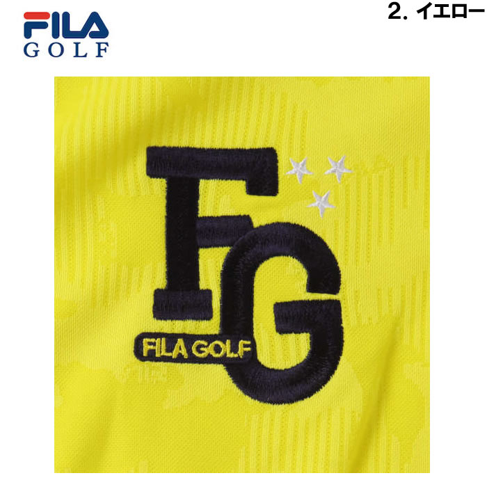 大きいサイズ キングサイズ ビッグサイズ メンズ FILA GOLF ジャガードハーフジップ半袖シャツ（メーカー取寄）フィラゴルフ 3L 4L 5L 6L | FILA GOLF | 16