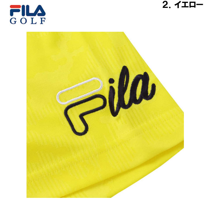 大きいサイズ キングサイズ ビッグサイズ メンズ FILA GOLF ジャガードハーフジップ半袖シャツ（メーカー取寄）フィラゴルフ 3L 4L 5L 6L | FILA GOLF | 18