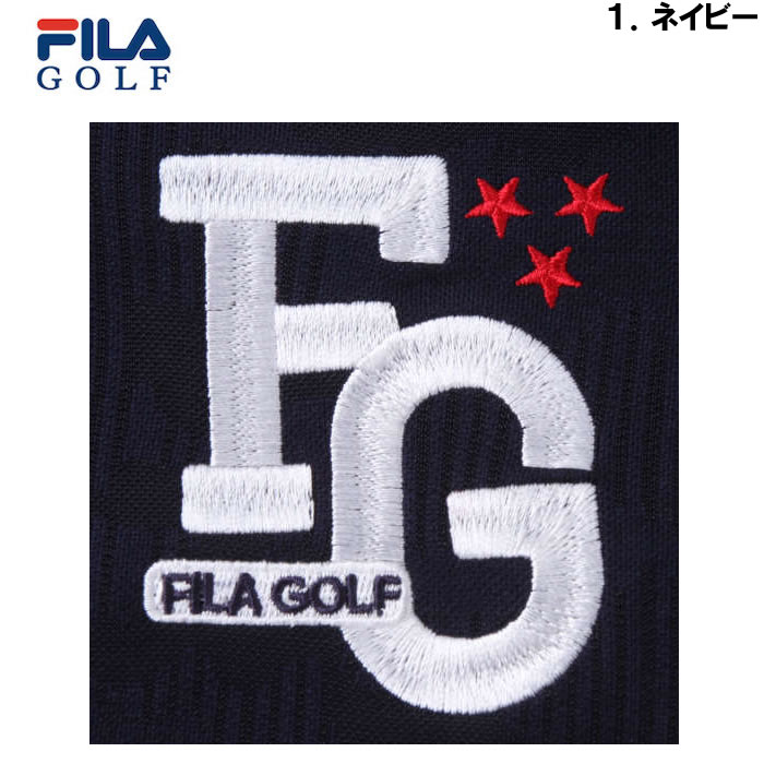 大きいサイズ キングサイズ ビッグサイズ メンズ FILA GOLF ジャガードハーフジップ半袖シャツ（メーカー取寄）フィラゴルフ 3L 4L 5L 6L | FILA GOLF | 08