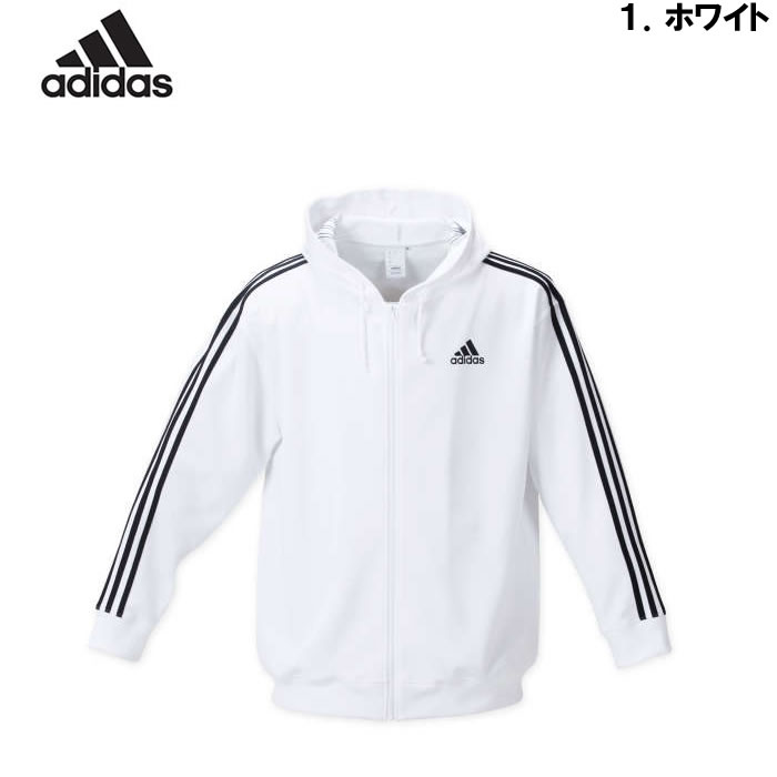 大きいサイズ メンズ adidas スウェット フル ジップ パーカー（メーカー取寄）アディダス 2L 3L 4L 5L 6L 7L 吸汗速乾 ジャージ キングサイズ ビッグサイズ｜deviloose｜09