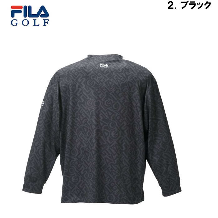 FILA GOLF タイポプリントモックネック長袖シャツ ff4 【公式通販】