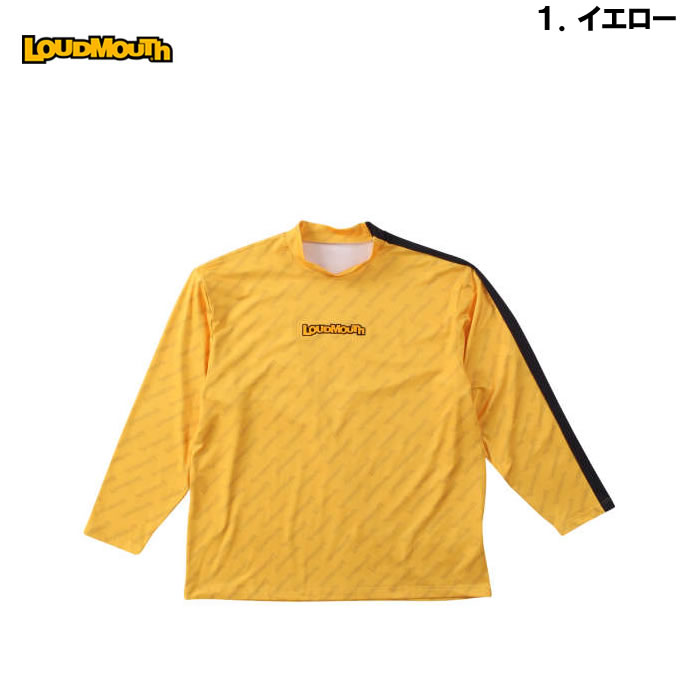 大きいサイズ メンズ LOUDMOUTH 裏起毛スムースライトモックネック長袖シャツ（メーカー取寄）ゴルフウェア ラウドマウス 3L 4L 5L 6L | LOUDMOUTH | 05