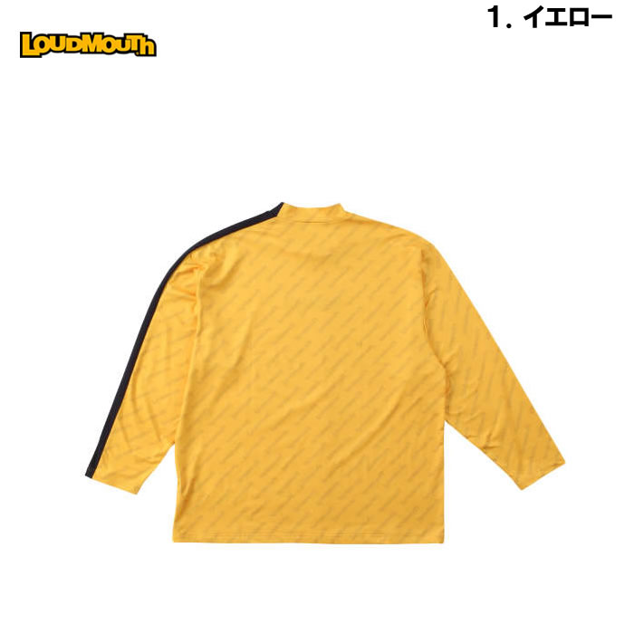 大きいサイズ メンズ LOUDMOUTH 裏起毛スムースライトモックネック長袖シャツ（メーカー取寄）ゴルフウェア ラウドマウス 3L 4L 5L 6L | LOUDMOUTH | 06