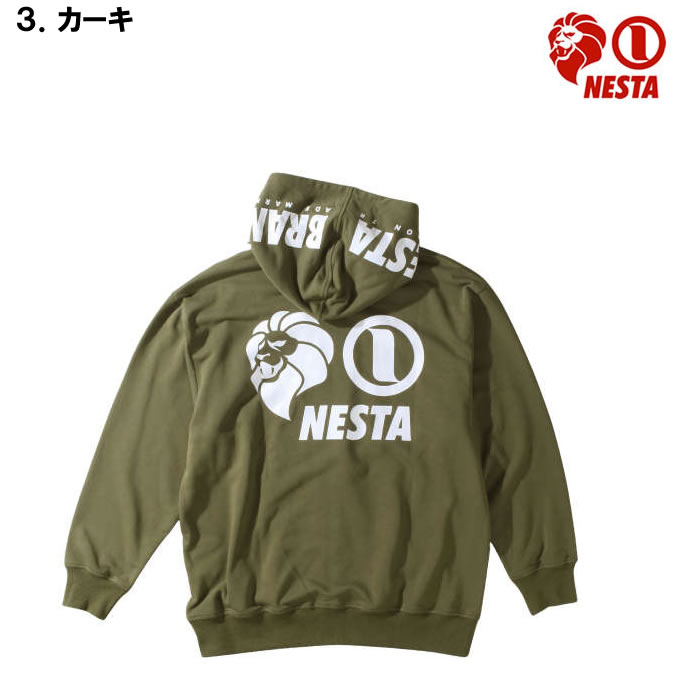 大きいサイズ メンズ NESTA BRAND-裏毛フルジップパーカー（メーカー取